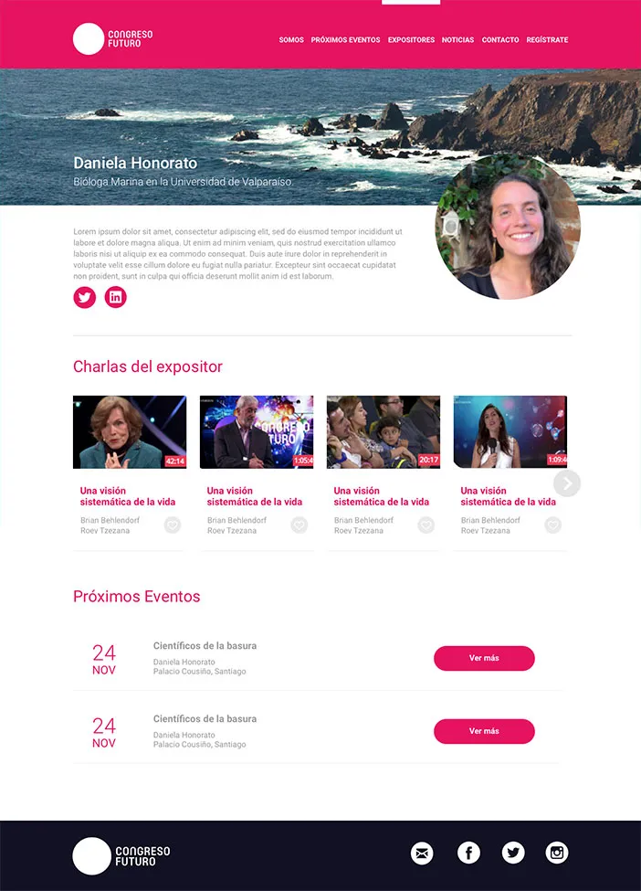 imagen 2 - Sitio web Congreso Futuro versión 2019